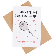 CJ&M Funny Mother's Day Card, Rude Mother's Day Card, Rude Card For Mum, Cheeky Greetings Card, Mother's Day Gift, Funny Card For Mum.