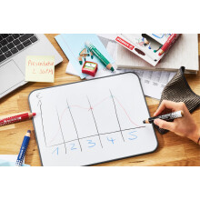 STABILO MARKdry - Whiteboard and Flipchart Marker Pencil - Pack of 5 - Black