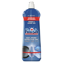 Finish, Dishwasher Rinse Aid, Fresh Rinse & Shine Cleaner, 800ml, Ultimate Clean & Diamond Shine, Glass Protection, Spot Prevention