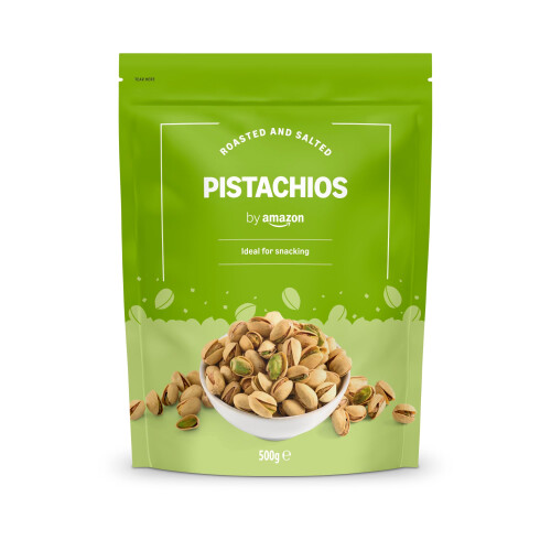 by Amazon Roasted & Salted Pistachios, 500g
