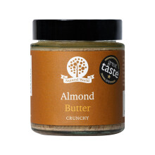 Nutural World - Crunchy Almond Nut Butter (170g) Great Taste Award Winner - 100% Pure Single Ingredient