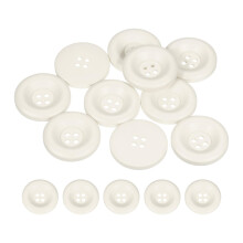 sourcing map 10pcs Sewing Button 28mm (1-1/8 Inch) 4 Holes Resin Thickened Round Crafting Replacement Buttons for Clothing DIY Crafts Decoration