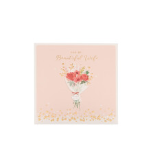 UK Greetings Valentine's Day Card For Wife - Stunning Bouquet Design