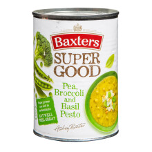 Baxters Super Good Pea, Broccoli and Basil Pesto Soup, 400 g (Pack of 1)