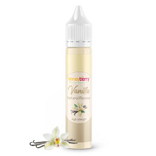 HONEYBERRY Natural Vanilla Food Flavouring 30ml – High Strength Professional Flavour Drops – Concentrated Liquid Essence for Baking, Desserts