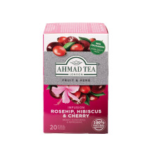 Ahmad Tea Rosehip, Hibiscus & Cherry Fruit & Herbal Infusion - 20 Teabags