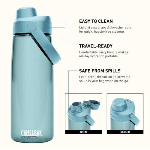 CamelBak CamelBak Thrive Chug Tritan Renew Water Bottle Cove, 25oz 1
