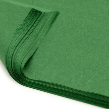Pack of 10 x Vibrant Tissue Paper 500mm x 750mm for Gift Bags, Wrapping, Flowers, Wedding, Arts Crafts - Quality Acid Free (Dark Green)