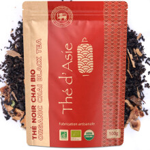 Khla - Organic Chai Tea 100g - For Chai Latte - Ceylon Masala Black Tea - Loose Leaf - Spicy Asian - From Sri Lanka - Iced, Hot or Latte