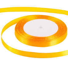 10mm Orange Ribbon for Gift Wrapping 22M,Orange Satin Ribbons Fabric 10mm Thick for Crafting Hair Bow Christmas Polyester Ribbon Cake Wedding Party
