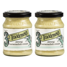 Tracklements Strong Horseradish Cream, A Great Condiment for Sarnies, Salads and a Sunday Roast or Partnered with Bloody Mary, Gluten Free