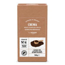by Amazon Ground Coffee Espresso Crema, Light Roasting, Granules, 500g - Rainforest Alliance Certification