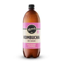 Remedy Kombucha Tea - Raspberry Lemonade - Sparkling Live Cultured, Naturally Su
