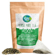 The Natural Health Market, Yerba Mate Tea Bags - 20 Count | Compostable Pyramid Bags | Unsmoked and Not Aged, Yerba Mate Tea | Herbal Tea