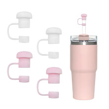 Ninnyi 4PCS Spill Straw Cover Stopper for Stanley Cup, Silicone Leak Straw Covers Cap Accessories