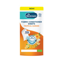 Dr. Beckmann Fabric Conditioner Sheets Tropical Garden | No mess | Convenient and pre-dosed fabric conditioner sheets |Dissolvable | easy to use