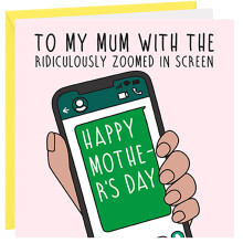 Mothers Day Card Funny Mother's Day Cards For Mum Joke Mobile Phone Technology Joke Mothers Day Card From Son or Daughter