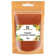 Organic Ground Cayenne Pepper 50g by Manor Springs Organic