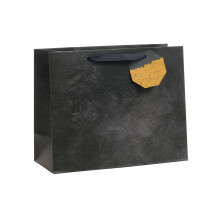UK Greetings | Large Gift Bag | Party Bags for Presents | Birthdays/Weddings/Mother's Day | Black Design