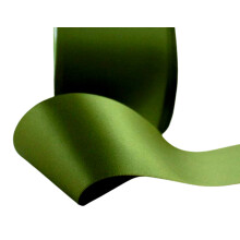 Olive Green Satin Ribbon 20mm (3/4 Inch) Wide 22 Metrs Ribbon for Gifts Wrap Sew Party, Decorations Events Dress Wedding Christmas Crafts, Bows Car