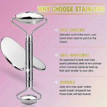 Stainless Steel Gua Sha Set & Facial Massage Roller Instrument