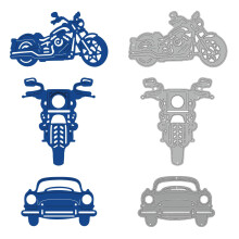 GLOBLELAND Motorcycle Metal Die Cuts Motorcycle Cut Die Metal Stencils for Card Making Embossing Cutting Dies Stencil Scrapbooking DIY Etched Craft