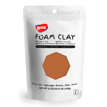 BOHS White Foam Clay Lite - Squishy,Soft, Air Dry -for School Project,Cosplay,Fake Bake, Slime Supplies-100 Grams