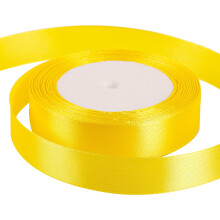 20mm Yellow Ribbon for Gift Wrapping 22M,Yellow Satin Ribbons Fabric 20mm Thick for Crafting Hair Bow Christmas Polyester Ribbon Cake Wedding Party