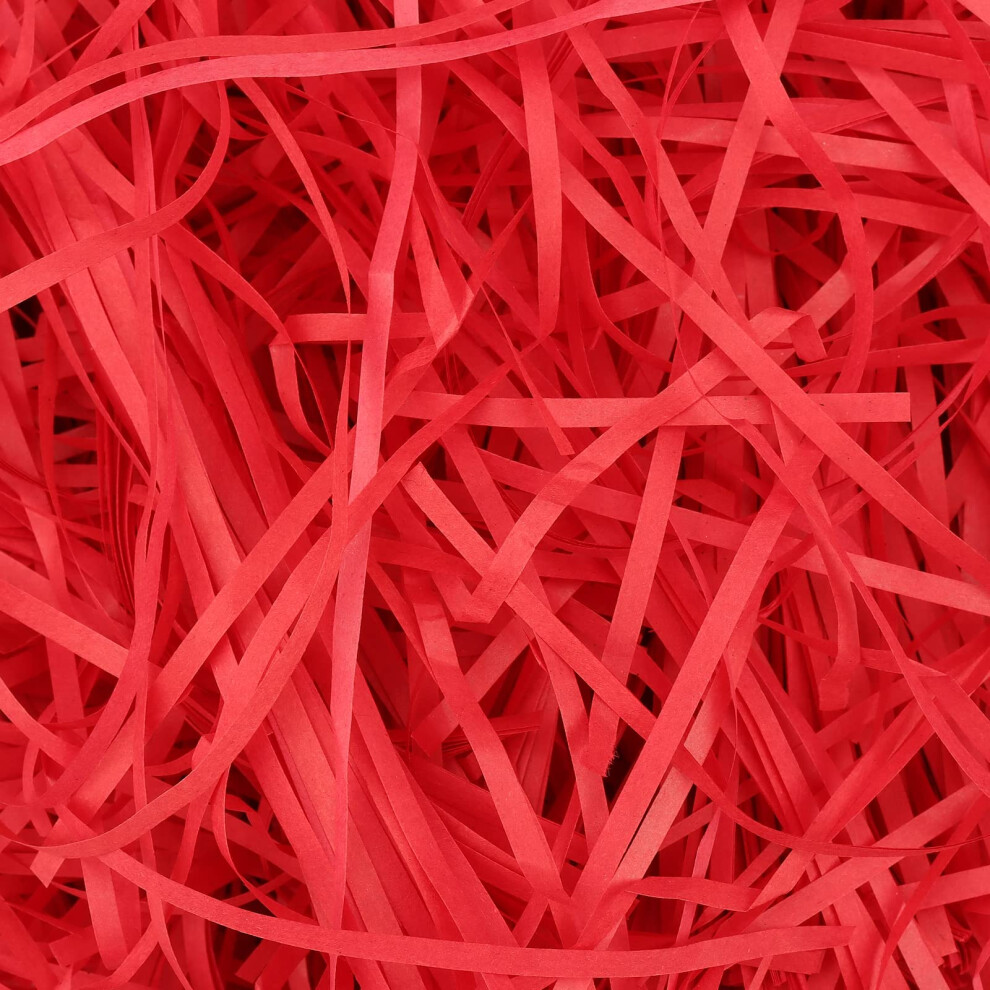 Zeonhei 1000G Red Hamper Stuffing Filler, 1Kg Raffia Shredded Tissue Paper, Gift Boxes Filling Gift Baskets Packaging Filler 5051226819032