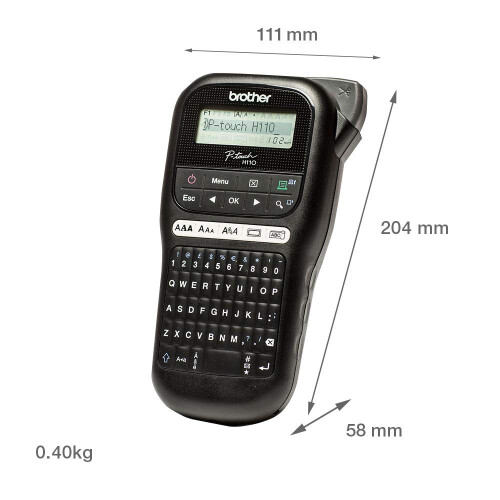 Brother Brother PT-H110 Label Printer | P-Touch Labeller | QWERTY Keyboard | Handheld 2