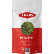 AKSOY SPEARMINT LEAVES 250G Premium Dried Mint Leaves for Refreshing Mint and Iced Tea - Loose Leaf (Packaging May Vary)