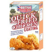 British Chicken Fry Mix, Chicken Coating Spicy Hot N Crispy, Home Made Southern Fry, Ideal For Coating Tenders, Fillets, Nuggets.