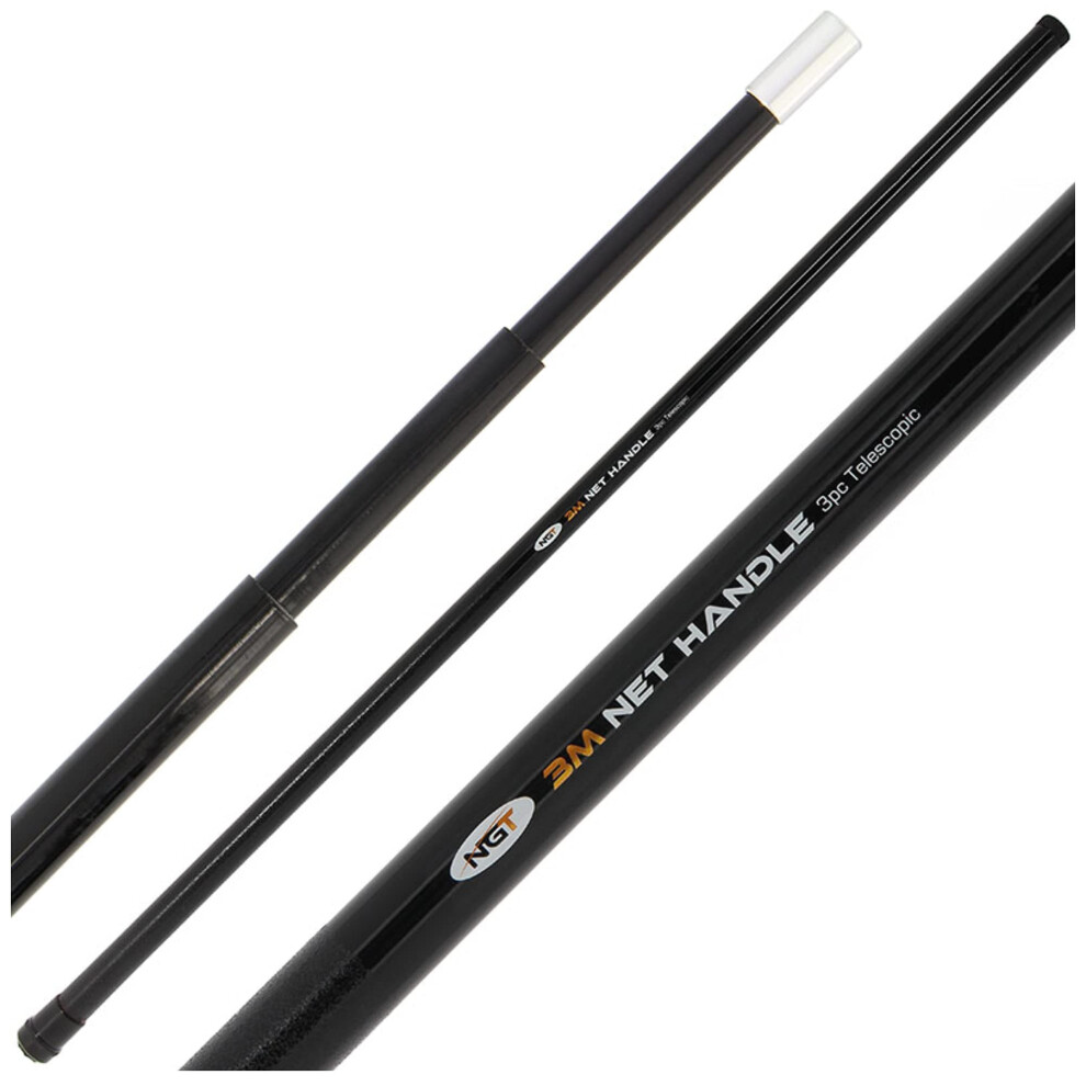 Ngt New 3M 10Ft Landing Net Handle Telescopic Carp Coarse Fishing