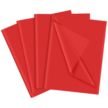 60 Sheets of Red Tissue Paper, 35 x 50 cm Gift Wrapping Tissue Paper for Gift Wrap Filler Flower Art Crafts DIY Birthday Valentine's Day Wedding Decor