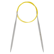 Coopay 4.5mm Circular Knitting Needles 80cm Long, Metal Circular Needles with Flexible Cable, Round Knitting Needles for Large Project