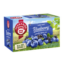 Teekanne Blueberry and Blackberry All Natural Real Fruit Tea Infusion Sunny Sweet 20 Teabags