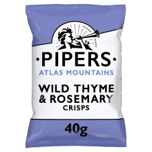 Pipers Atlas Mountains Wild Thyme & Rosemary Crisps Sharing Bag 150g