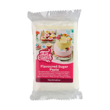 FunCakes Flavoured Sugar Paste Marshmallow White: Easy to Use, Smooth, Flexible, Soft and Pliable, Perfect for Cake Decorating