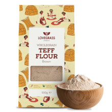 Lovegrass Ethiopia Habesha Brown Teff Flour 500g | Gluten Free |
