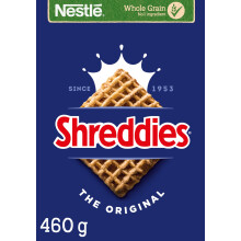 Nestlé Cereals - Shreddies Breakfast Cereal - Bitesize Wholegrain Wheat Squares - The Original - High Fibre, 5 Vitamins & Iron - 460g