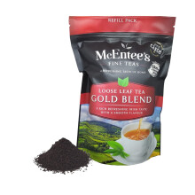 McEntee's Irish Loose Leaf Gold Blend Tea - 250g Refill Bag - Expertly blended in Ireland to give that perfect cup of tea. A traditional blend of