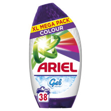 Ariel Washing Liquid Laundry Detergent Gel, 38 Washes, Colour, Brrrilliant Stain