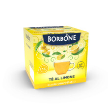 Caffè Borbone Lemon Tea — 72 Flavoured Pods in 4 packs of 18 — Refreshing and Warming Fruit Tea