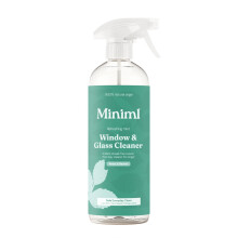 Miniml Window & Glass Cleaner Spray 750ml - Mint Scented, Streak-Free Finish, Cruelty-Free, Vegan, Natural & Plant-Based Non-Toxic Cleaning Formula