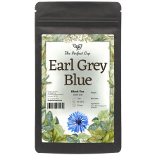 Earl Grey Blue Loose Leaf Tea (100g), Ceylon Bergamot Oil Cornflower Flowers Petals Citrusy Caffeinated Tasty Full-Flavoured Aromatic Rich Refreshing