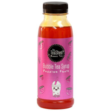 THE TEASHED Passion Fruit Bubble Tea Fruit Syrup 330ml | 11 Servings | Use with popping boba juice pearls | By TEASHED