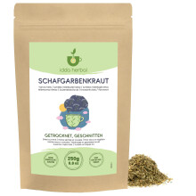 IDDA Herbal Yarrow Tea 250g 8.8 oz, Dried and Cut Yarrow Herb for Herbal Infusions, Loose Leaf Tea