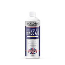 McKLords Commercial - Dishwasher Rinse Aid Lemon Fragrance - 1 Litre - For Commercial Dishwashers Rapid Drying Streak-Free Finish Glassware Cutlery