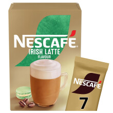 NESCAFÉ Irish Latte Instant Coffee 7 Sachets, 100percent Responsibly Sourced Cof