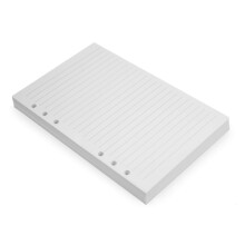 Wanderings A5 6-Ring Binder Planner Inserts - 21x14.2cm - Thick Cream Colour Lined 120 gsm Loose Leaf A5 Paper Refills Compatible with Filofax 6 Hole